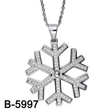 Fashion Jewelry 925 Sterling Silver Snowflake Pendant